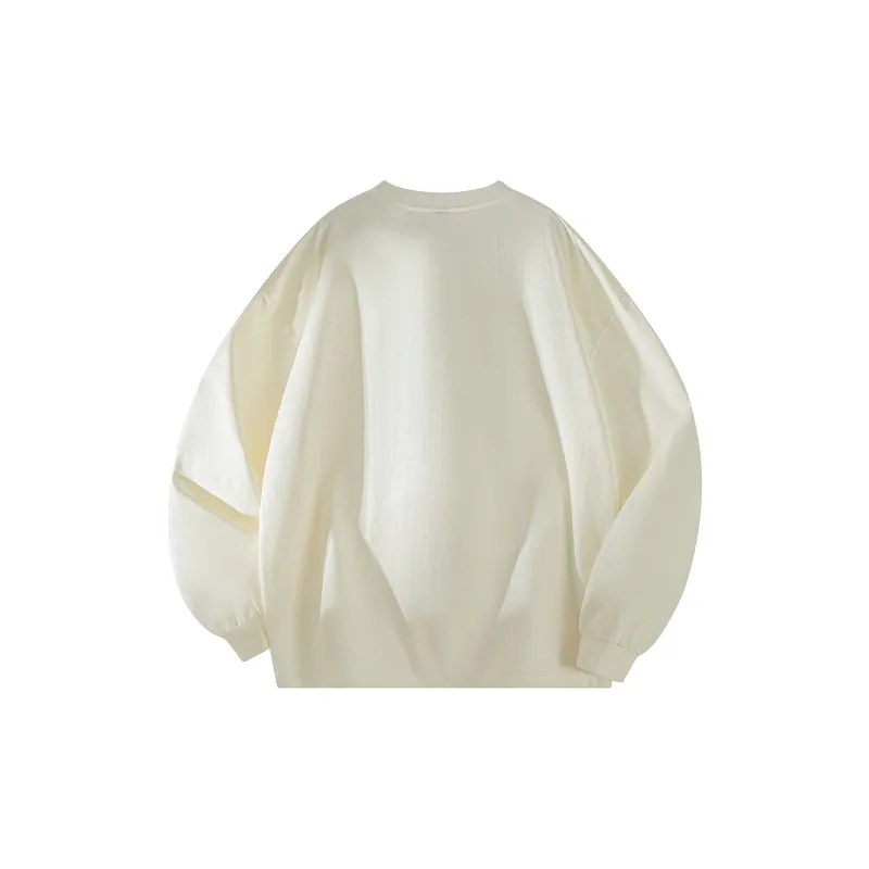 Qnxeey Sweatshirt Unisex Mecha Silver-6