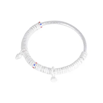 JINLUWANG 999 Fine Silver Sterling Silver Bracelets Women's