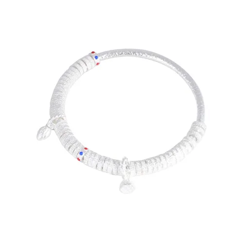 JINLUWANG 999 Fine Silver Sterling Silver Bracelets Women's