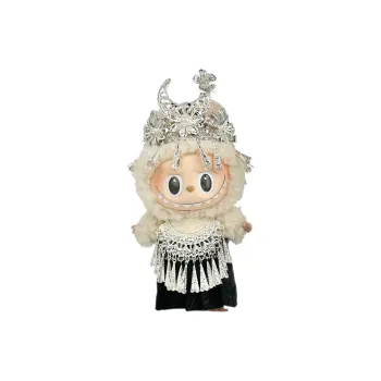 [Dress Up Doll] POP MART LABUBU THE MONSTERS Heartbeat Macaron Vinyl Face Miaojiang Girlish Hang Tag Box 17CM