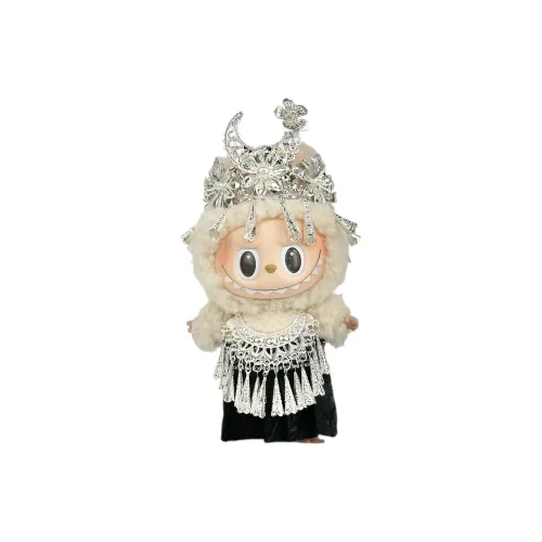 [Dress Up Doll] POP MART LABUBU THE MONSTERS Heartbeat Macaron Vinyl Face Miaojiang Girlish Hang Tag Box 17CM