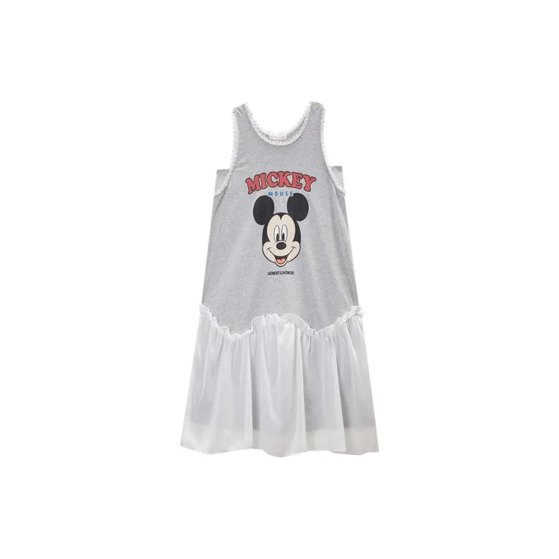 GUKOO x Disney Mickey Series Nightgown Women's Medium Heather Gray-0