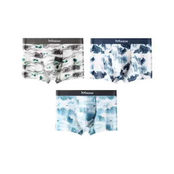 MIIOW Trendy Party Collection Cooling Summer Collection Underpants Men's 3 Pack