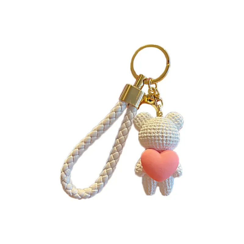 Yi Bu Kang PVC KeyName Refined Internet-Famous Cute Pendant Backpack Charm Car Chain Unisex-0