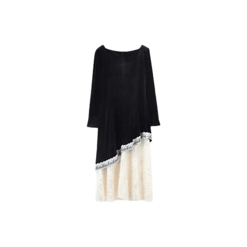 KEAB Long-Sleeved Dresses Women's Black-1