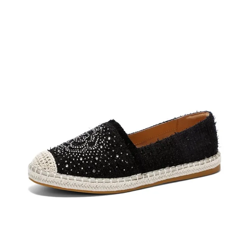 Senda Espadrilles Women's Black/Apricot/Pink-5