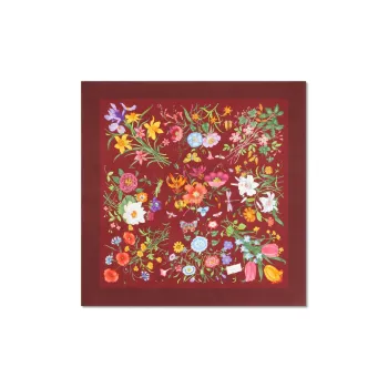 GUCCI Silk Silk Scarves Women's Red