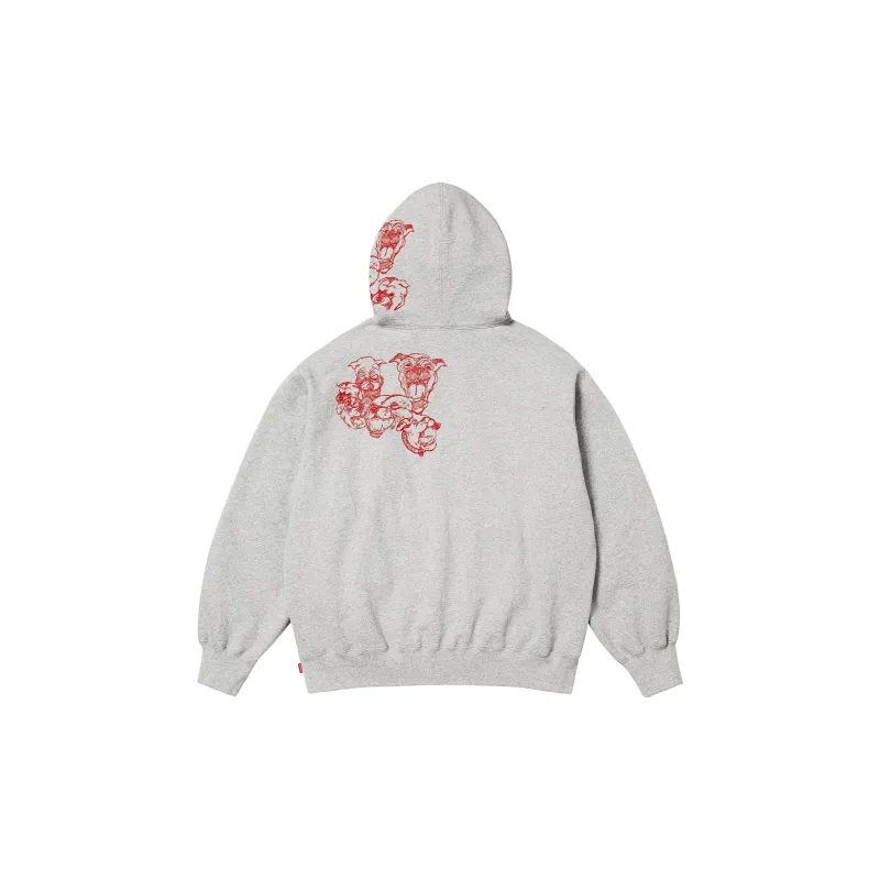 Supreme Pitbulls Embroidered Hooded Sweatshirt-4