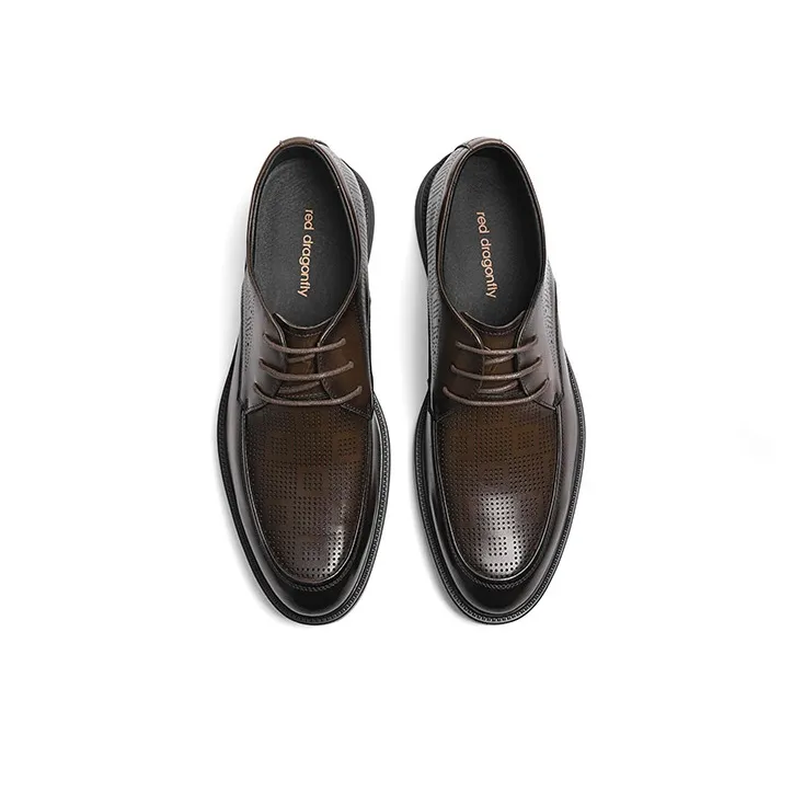 RED DRAGONFLY Dress Shoes Men Low Top Black's-7