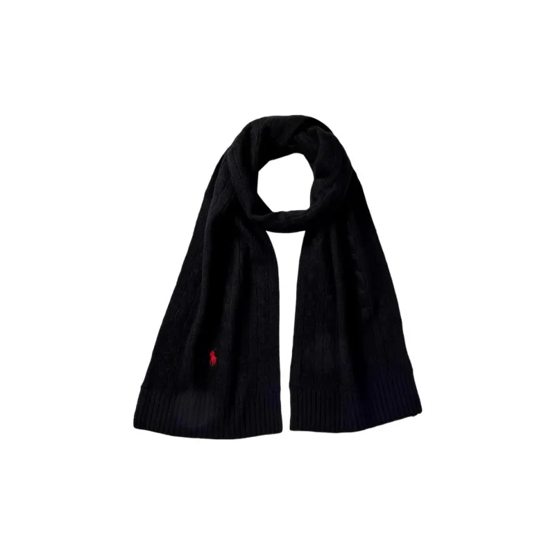 Polo Ralph Lauren Polo Polo Ralph Lauren Pony Embroidered Cable Knit Scarf-1
