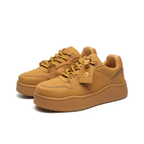 V ZERO FIVE Anti Slip And Wear Resistant Breathable Low Top Skateboard Shoes Unisex Yellow