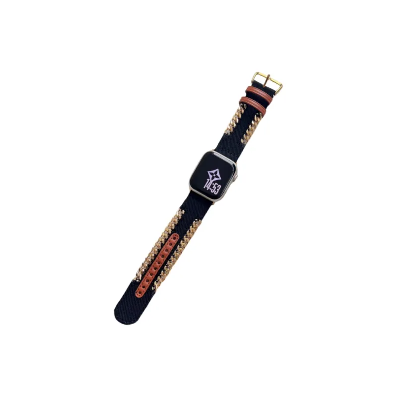Antey Watch Bands Xiaomi Compatibility 180mm Denim Fabric Unisex-0