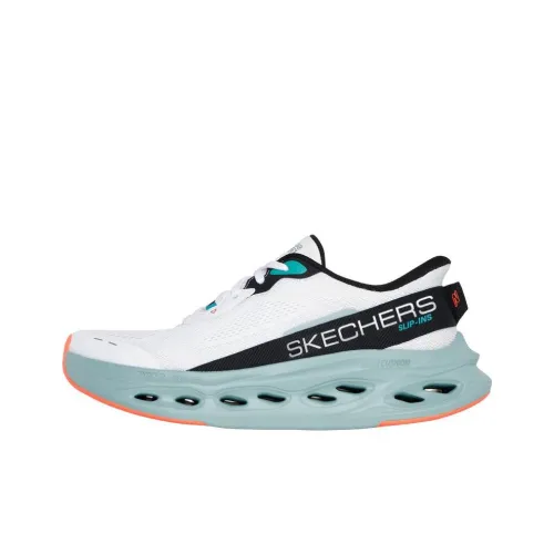 Skechers Max Cushioning Anti-Slip Wear-Resistant Low-Top Casual Shoes Men's White
