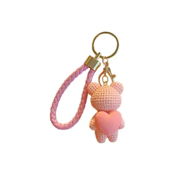 Yi Bu Kang PVC KeyName Refined Internet Famous Cute Pendant Backpack Charm Car Chain Unisex