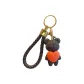 Woven Heart Bear-Black