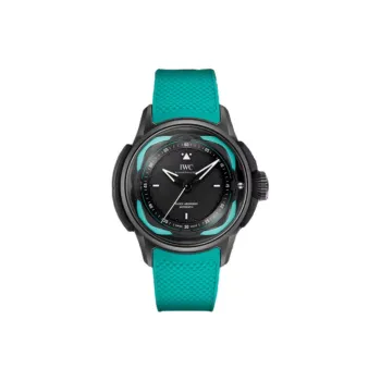 IWC Automatic Mechanical Movement Men's Watches Watch 44mm Black Dial Titanium Watch Case Rubber Strap