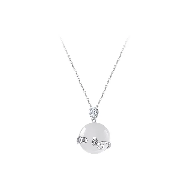 Ancient Jewelry Chalcedony Necklaces Women's-0