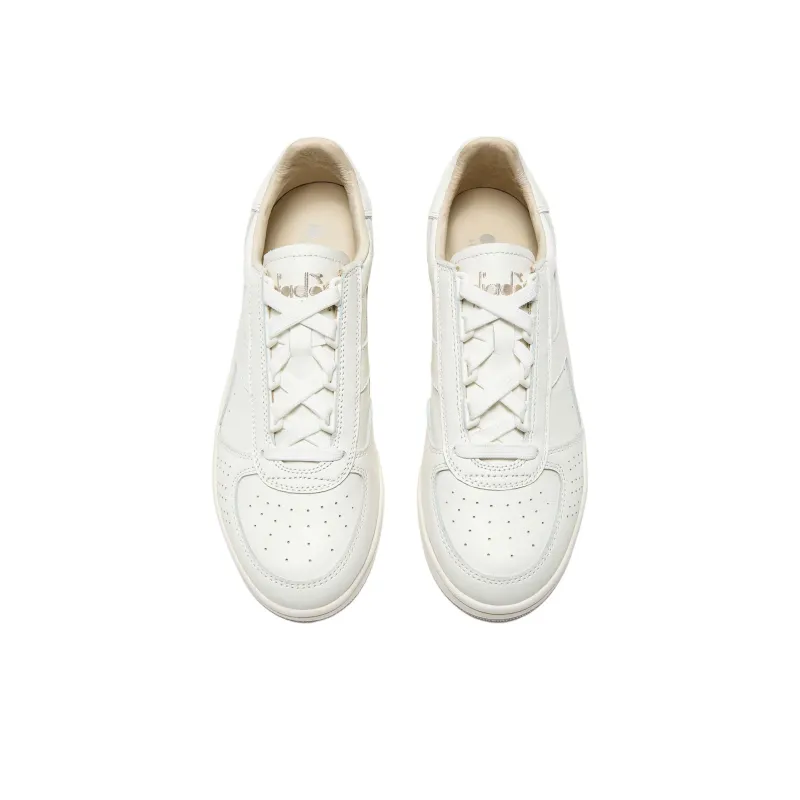 Diadora B. Elite Anti-Slip Wear-Resistant Low-Top Skateboard Shoes Unisex White-2