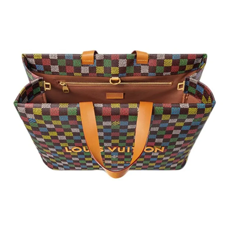 LOUIS VUITTON Shopper Tote Mm Damier Ebene Multicolor-3