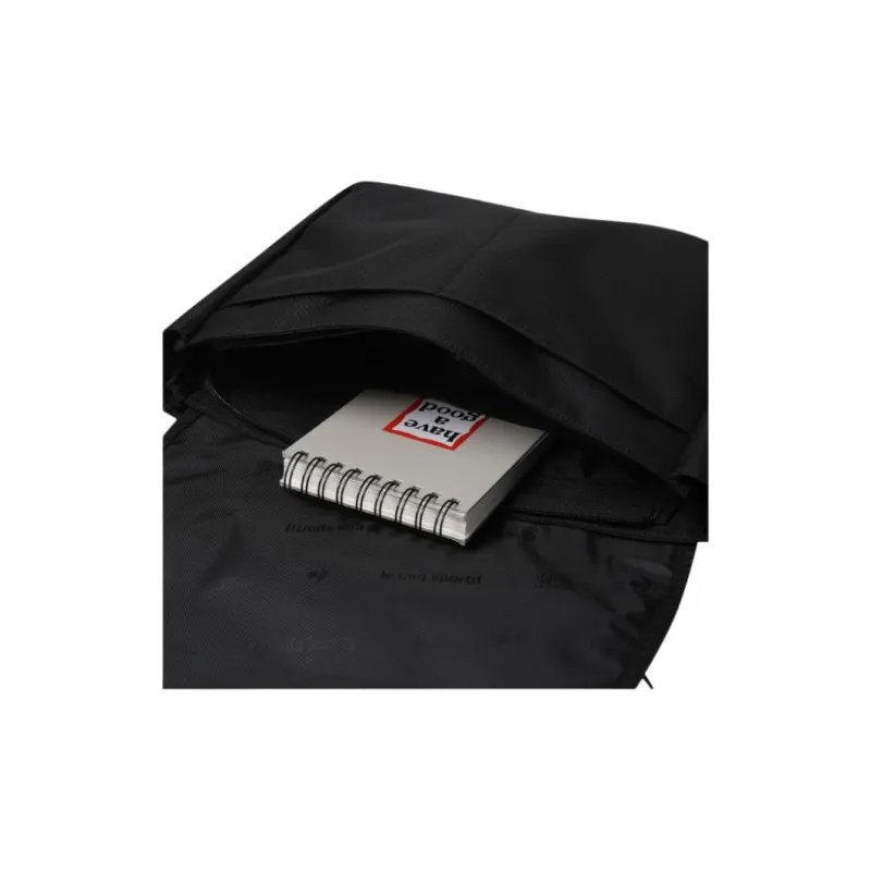 Le Coq Sportif Polyester Messenger Bag, Shoulder Bag Mini Unisex Black-2