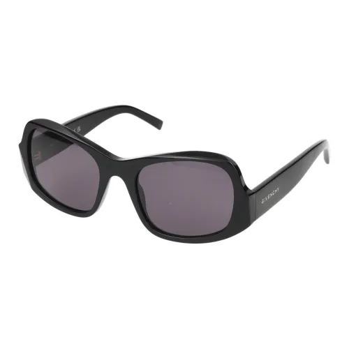 Givenchy Acetate Irregular Shape Sunglasses Women's Black