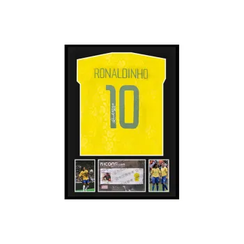 Three For Team Brazil Jersey Framed Outer Frame Approximately 65x85cm Unisex