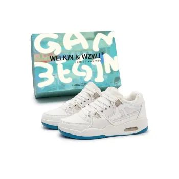 WELKIN&WZWJ Anti Slip Wear Resistant Low Top Skateboard Shoes Unisex Gradient