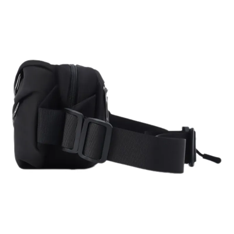 Tonlion Nylon Fabric Sling Bag Unisex Black/White-4