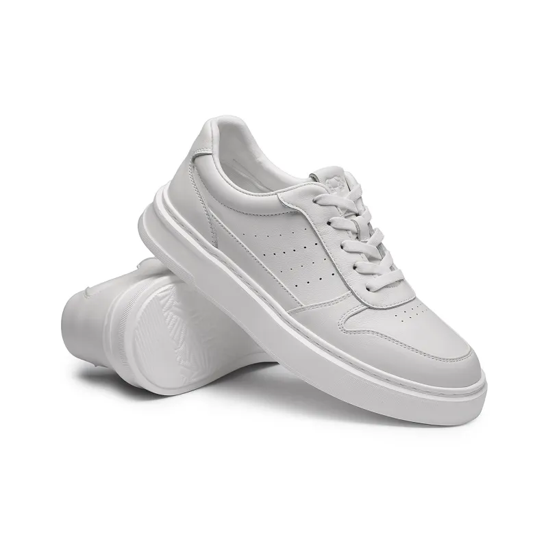 VOLO Breathable Coverage Lightweight Low-Top Skateboard Shoes Men's White-2