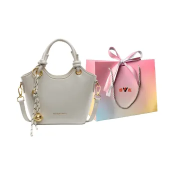 Yalu PU Shoulder Bag Crossbody Bag Handbags Regular Women's Black Ecru/Pink Green