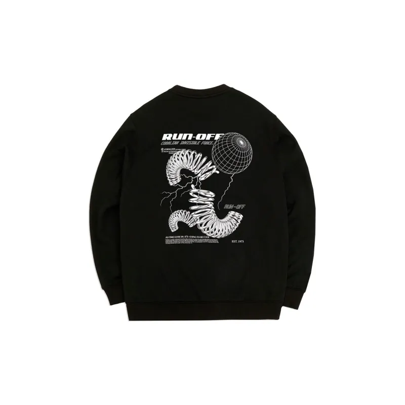 CORALIAN RUNOFF Sweatshirt Unisex Black-1