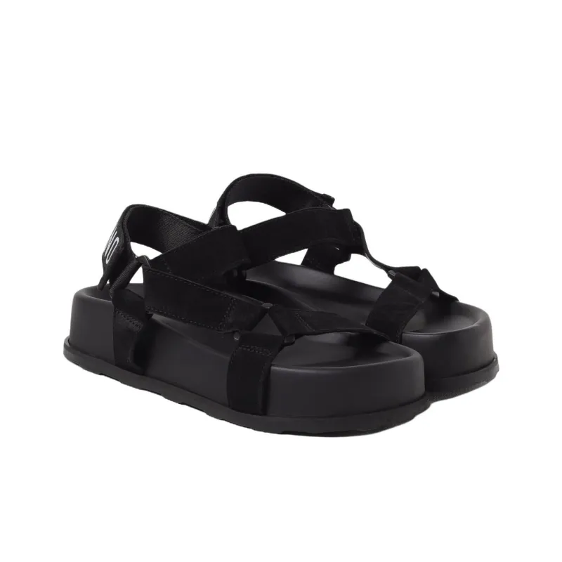 MOSCHINO Touch Strap Fastened Open Toe Sandals Women's-2