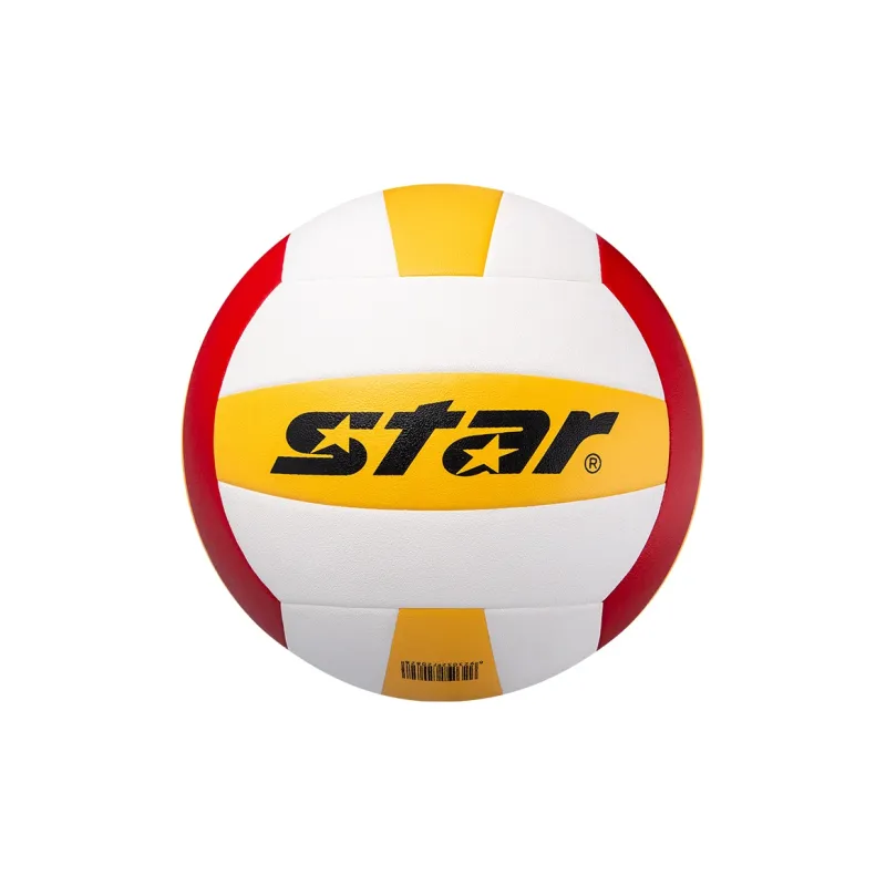 Star PU Size 5 Ball Volleyball Unisex Yellow Red White-5