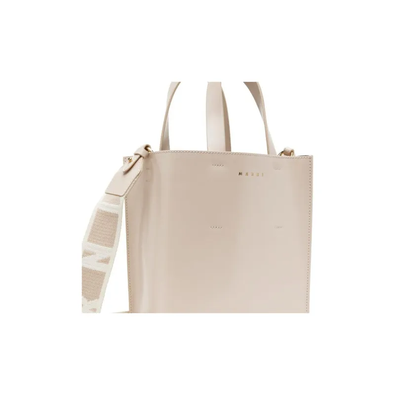 MARNI Logo Printed Drawstring Tote Bag-4