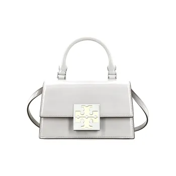 TORY BURCH BON BON Cow Leather Shoulder Bag Crossbody Bag Handbags Mini Women's Gray