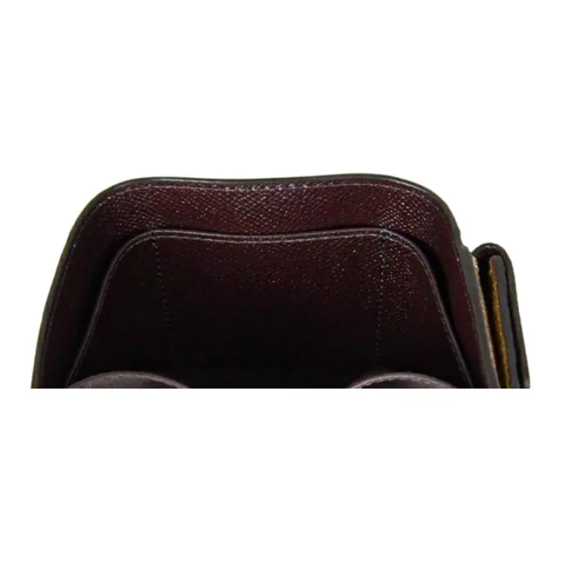 COACH Leather Wallet Women's Gunmetal With Platinum-Plated Accents-3