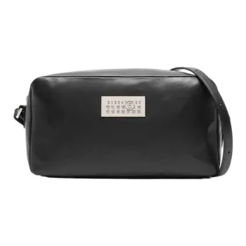 MM6 Maison Margiela Calfskin Shoulder Bag Crossbody Bag Men's Black