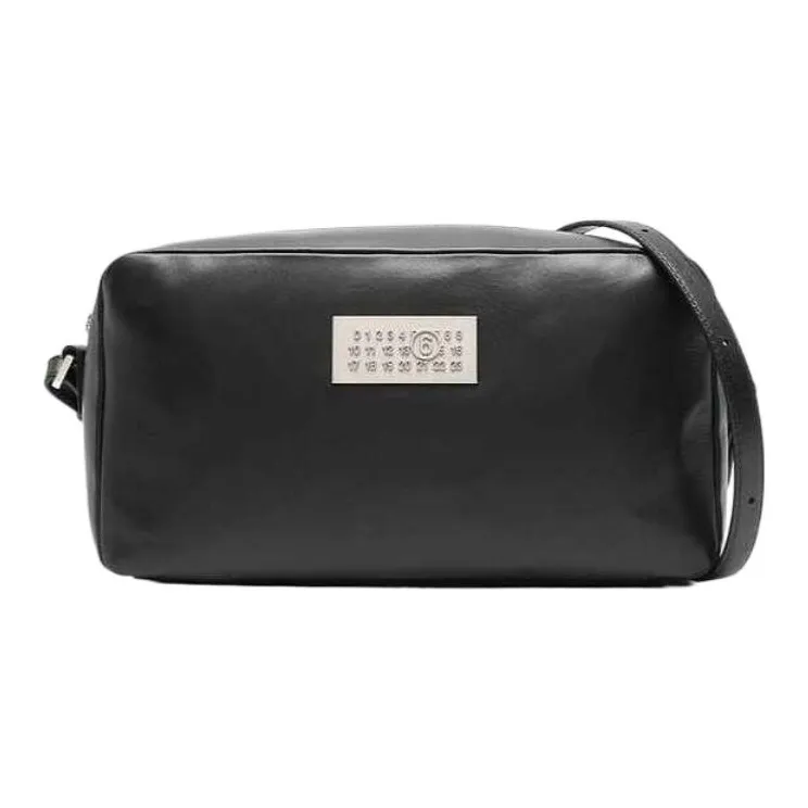 MM6 Maison Margiela Calfskin Shoulder Bag Crossbody Bag Men's Black-0