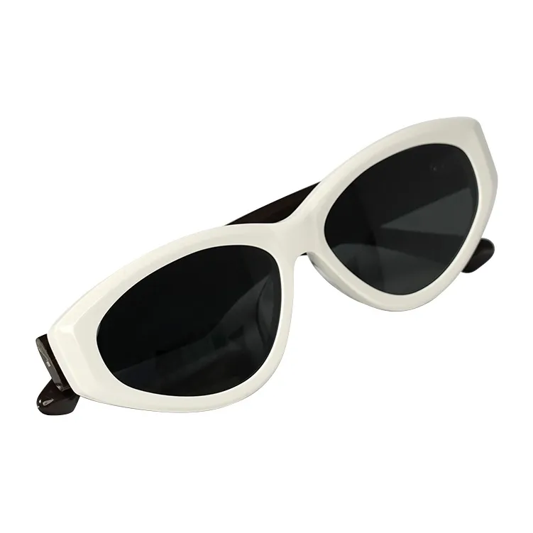 HELEN KELLER Plate Frame Irregular Shape Sunglasses Unisex-4