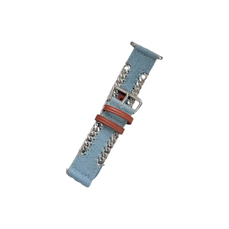 Antey Watch Bands Xiaomi Compatibility 180mm Denim Fabric Unisex-6