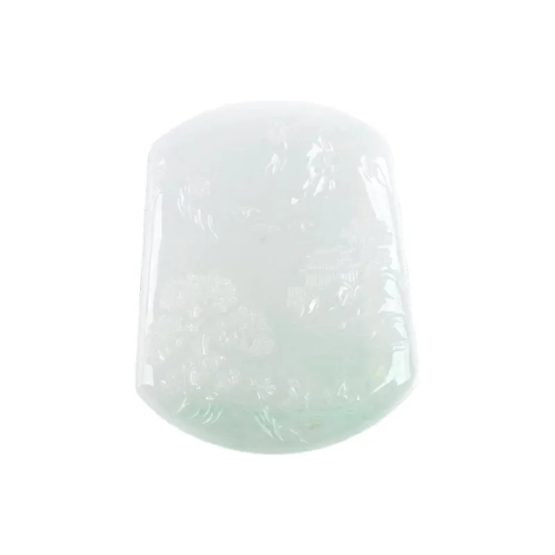 Oushuo Jewelry Ice Glutinous Jadeite Pendants Unisex-0