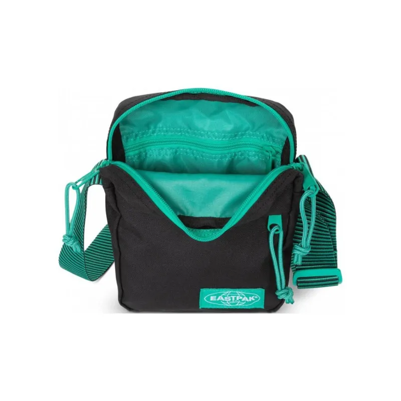 EASTPAK Polyester Crossbody Bag Shoulder Bag Small Size Unisex Stripes Black-2
