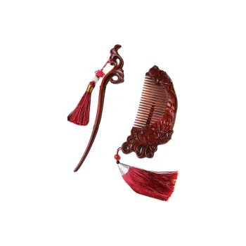 Finger Carpenter Padauk Wooden Comb Women's
