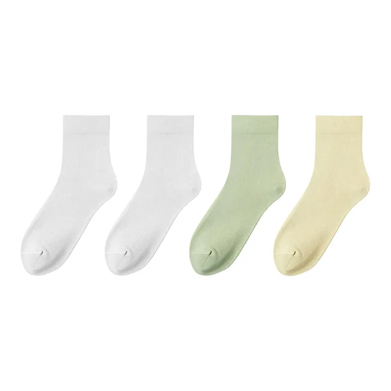 Moremoli Mid-Calf Socks Women's 4 Pack-4