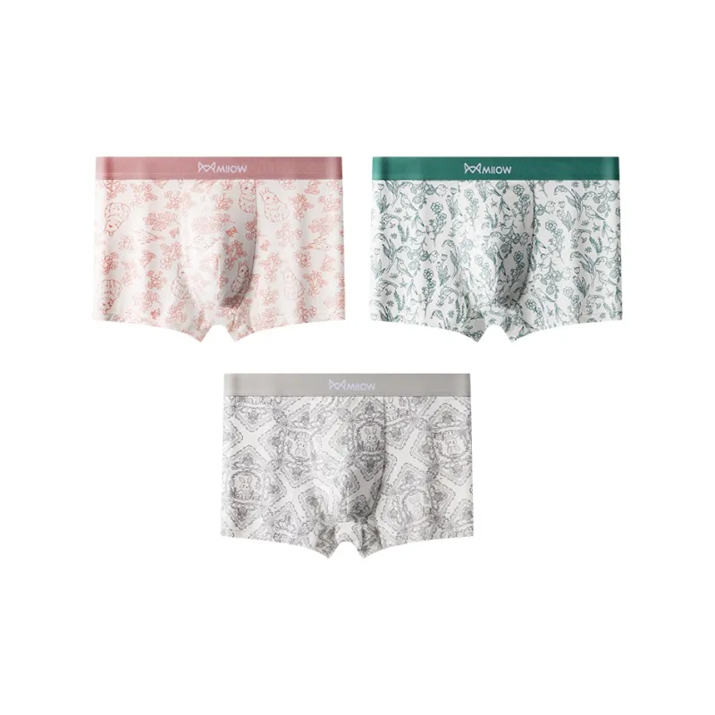 MIIOW Trendy Party Collection Cooling Summer Collection Underpants Men's 3 Pack-20