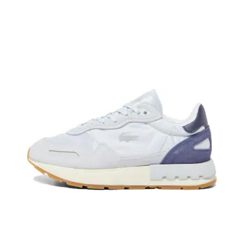 LACOSTE Anti Slip Wear Resistant Low Top Running Shoes Women's Light Blue