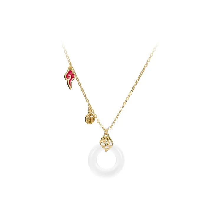 Ancient Jewelry Chalcedony Necklaces Women's-3