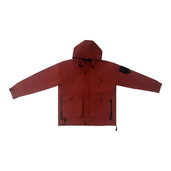 MESUCA Waterproof And Windproof Windbreaker Coats Unisex Sandy Salt Red