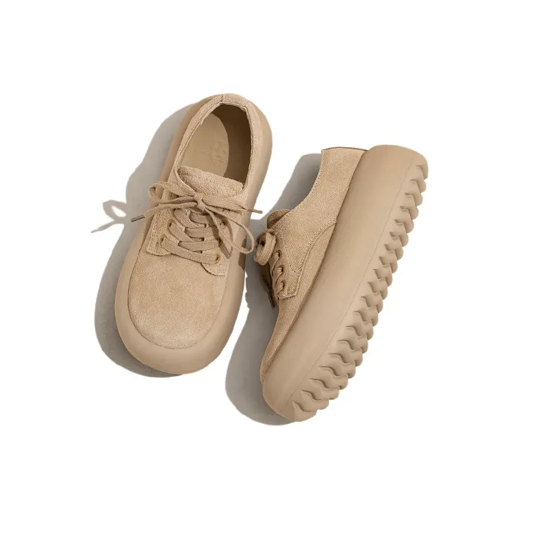 Old Meow Casual Single Shoes Women's Khaki-3