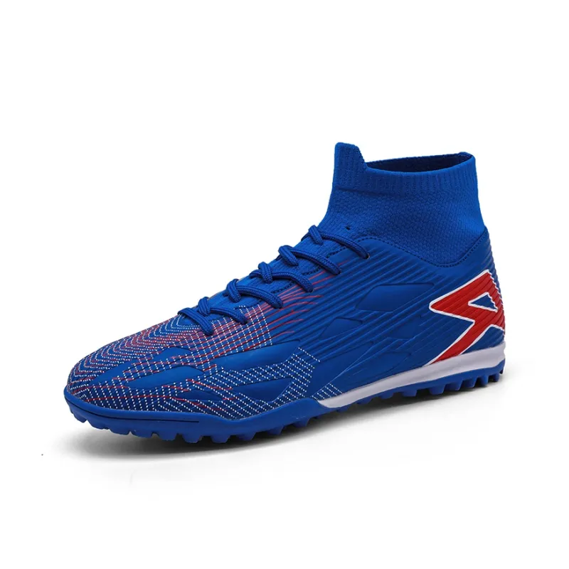 BIANSULONG Soccer Shoes Unisex High Top Black/White/Blue/Pink-21